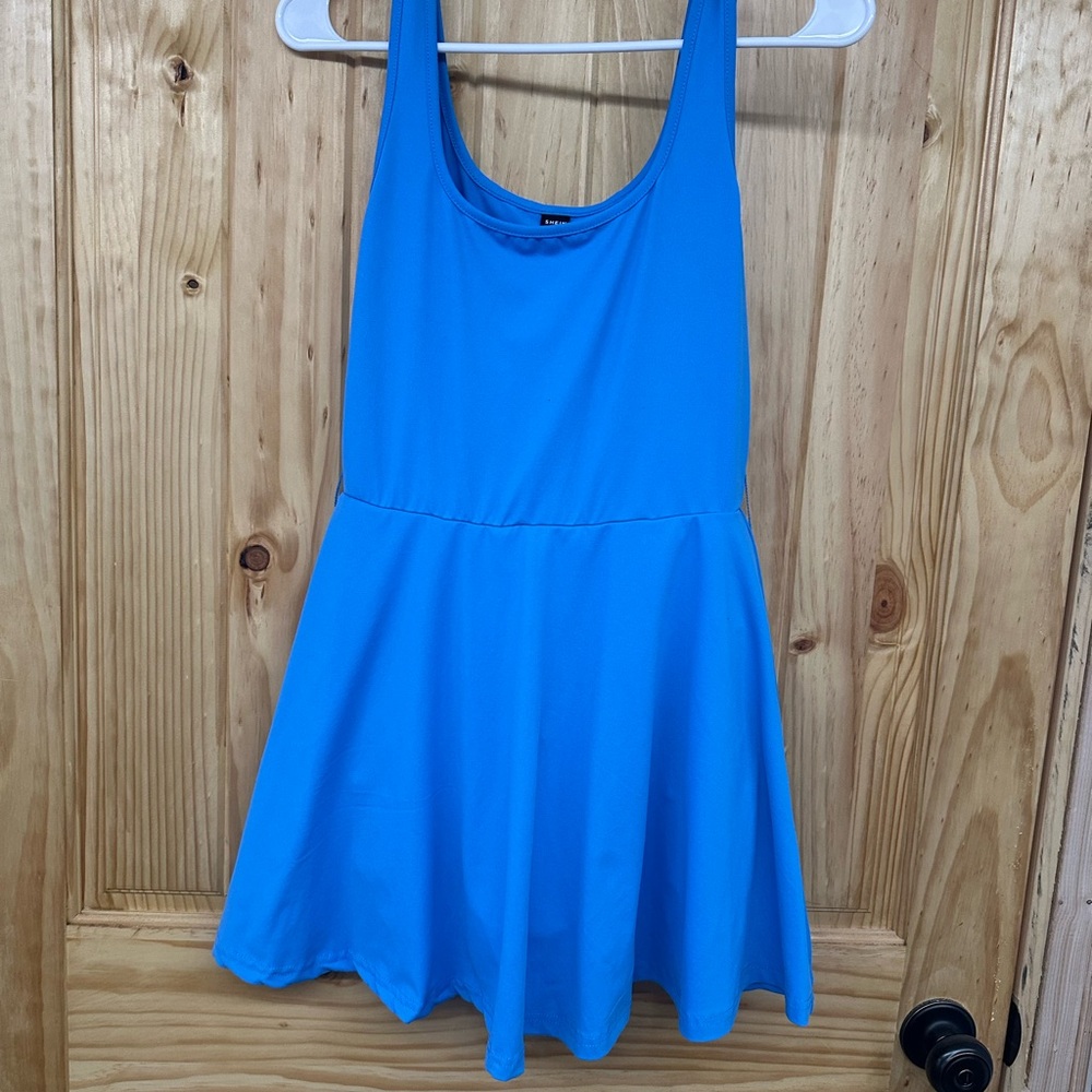 SHEIN Sky Blue Athletic/ Golf Dress with Shorts